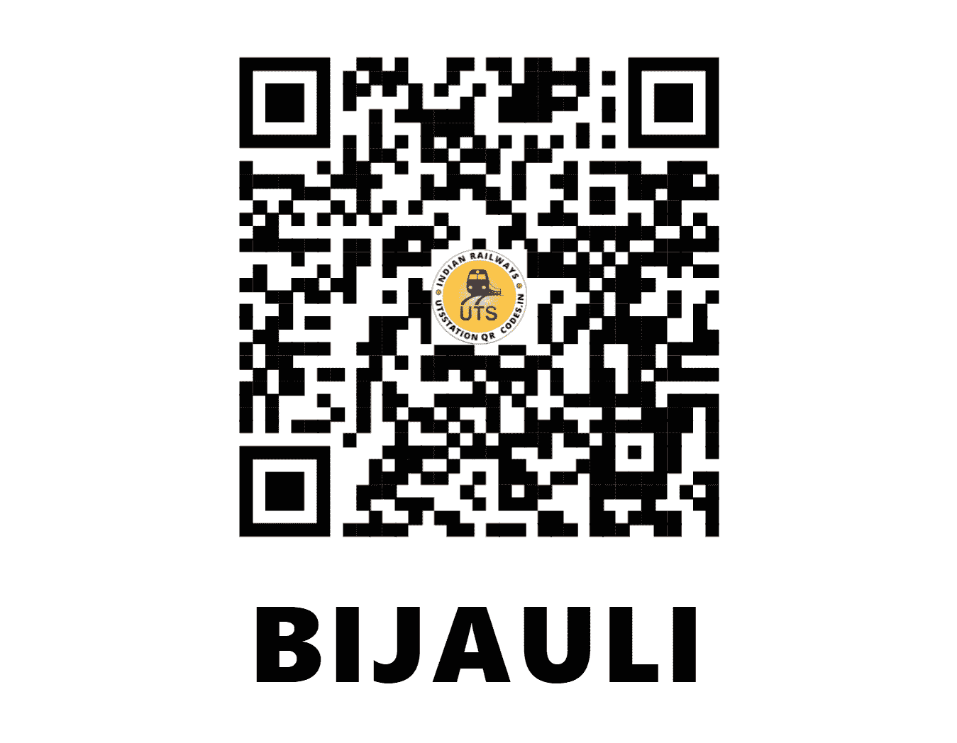 UTS QR Code for BIJAULI - BJI (NC - UTTAR PRADESH)